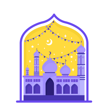 Mosquée islamique  Illustration