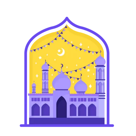 Mosquée islamique  Illustration