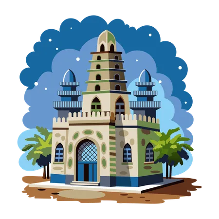 Mosquée moderne  Illustration