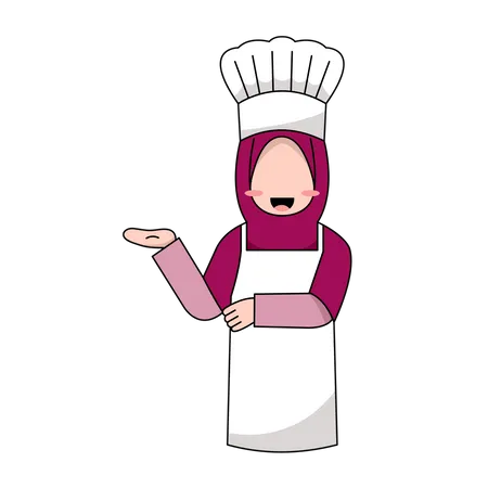 Logotipo Del Chef Musulman Ilustración