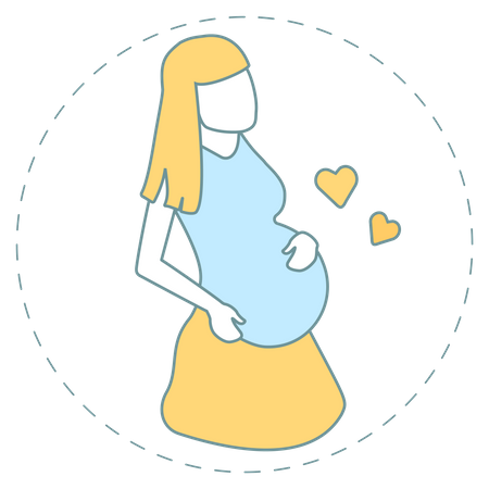 Mother loving maternity life Illustration