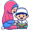 free muslim parent illustrations