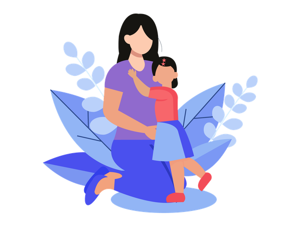 Mothers Day celebration  Illustration