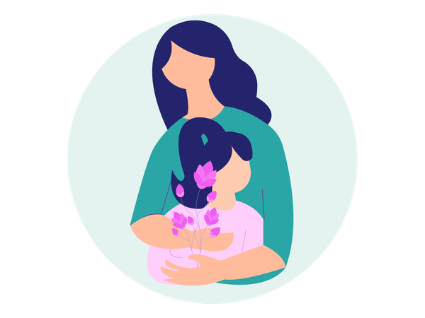 Mothers Day Celebration  Illustration