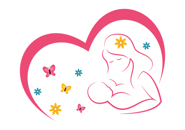 World Breastfeeding Week Vector Illustration Depiction Of Baby Feeding With Mothers Milk In Flat Style Cartoon Background Design Illustration