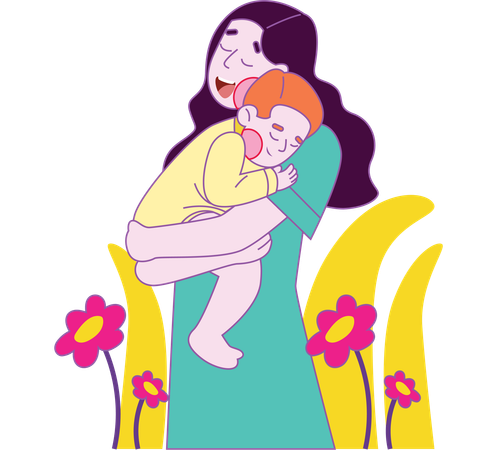 Mother’s Tender Care  Illustration