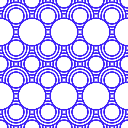 Motif géométrique abstrait avec rayures, lignes et rondeur  Illustration