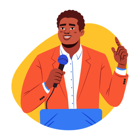 Motivational Speaker  Illustration