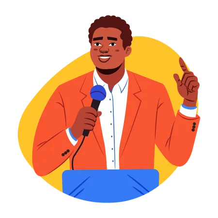 Motivational Speaker  Illustration