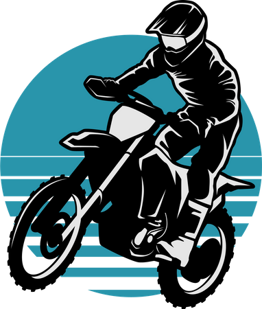 Motocross adventure  Illustration