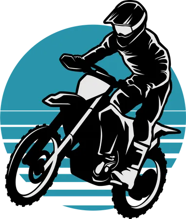 Motocross adventure  Illustration