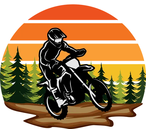 Motocross Adventure  Illustration