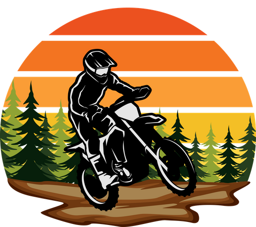 Motocross Adventure  Illustration