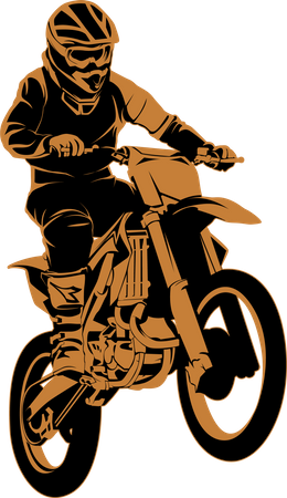 Motocross Extreme Ride  Illustration