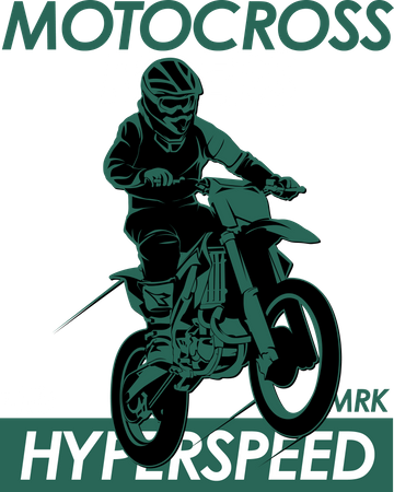 Motocross Riders  Illustration