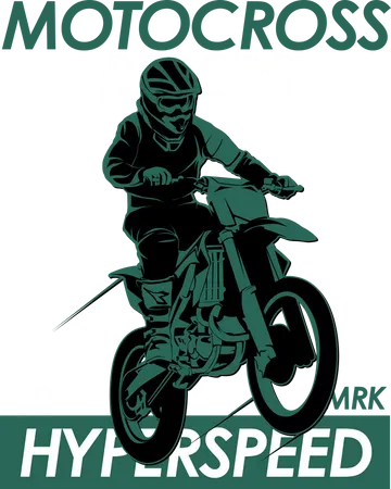 Motocross Riders  Illustration
