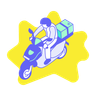 illustration for motorbike
