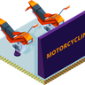 illustration motorbike