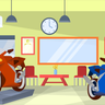 illustrations of motorbike