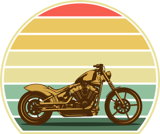 Motorrad  Illustration