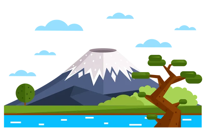 Mount Fuji  Illustration