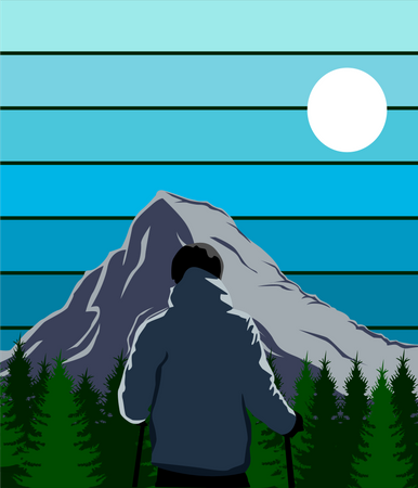 Mountain Adventure  Illustration