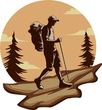 Mountain Adventure  Illustration