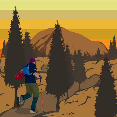 Mountain Adventure  Illustration