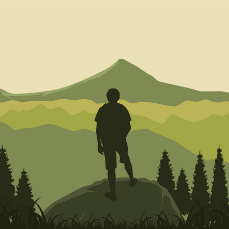 Mountain Adventure  Illustration