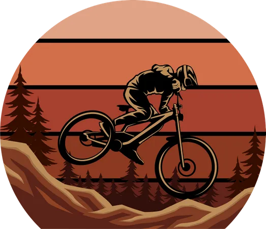Bicicleta de montanha  Ilustração