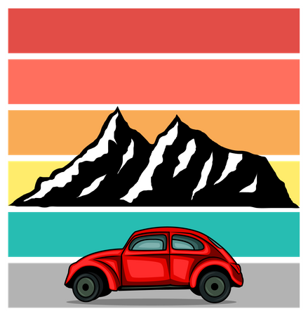 Mountain car  Illustration