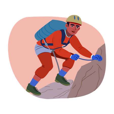 Mountain Climber  Illustration