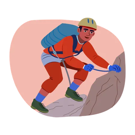 Mountain Climber  Illustration