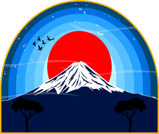 Mountain fuji  Illustration