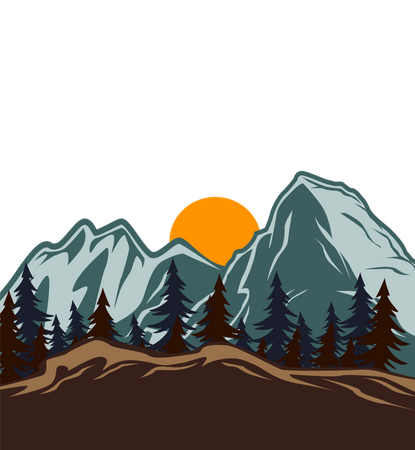 Mountain is calling  일러스트레이션