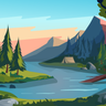 mountain illustration free download