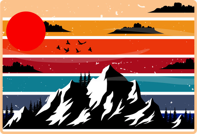 Mountain View  Illustration