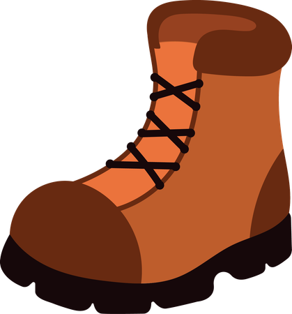 Mountaineering boots  Illustration