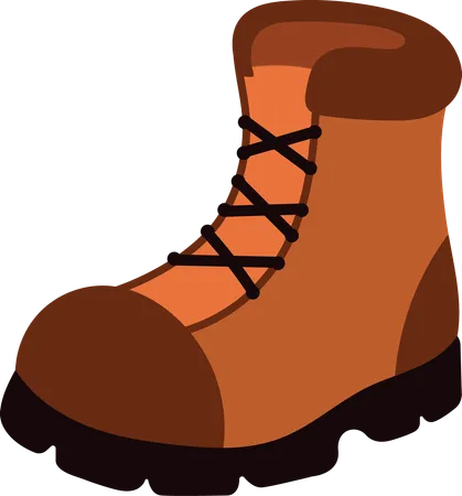 Mountaineering boots  Illustration