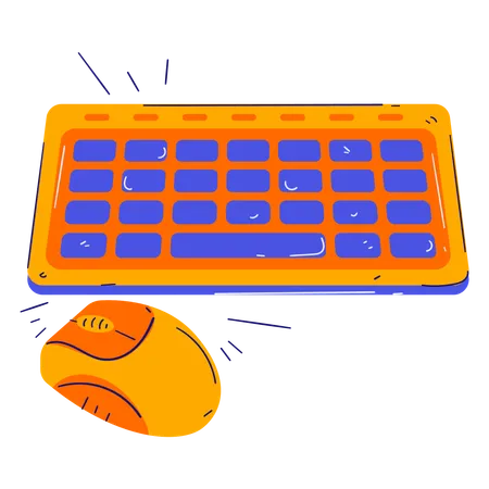 Mouse Keyboard  Illustration