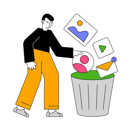 Move To Bin  Illustration