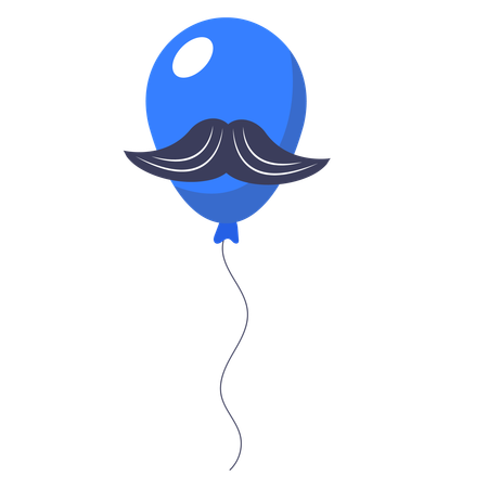 Movember air ballon  Illustration