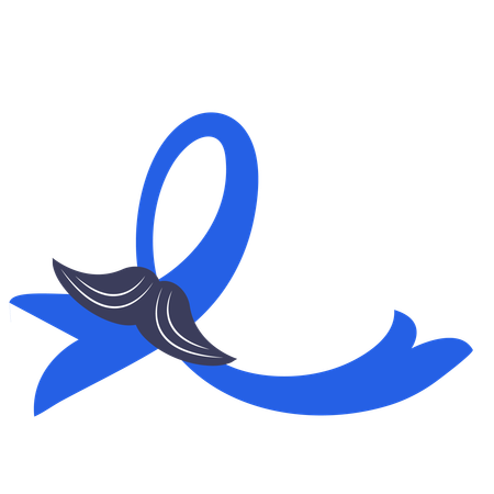 Movember ribbon  Illustration