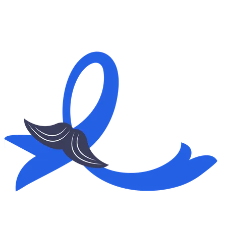 Movember ribbon  Illustration