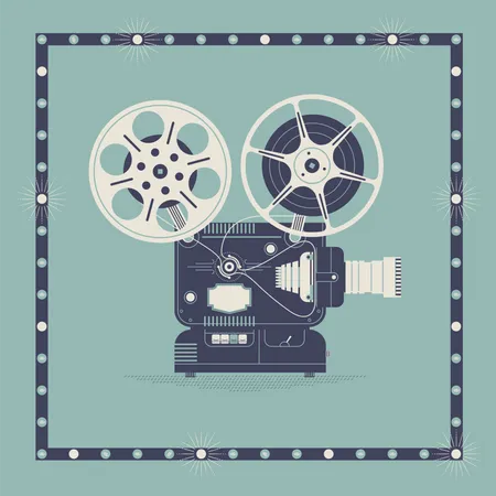 Movie camera  Illustration