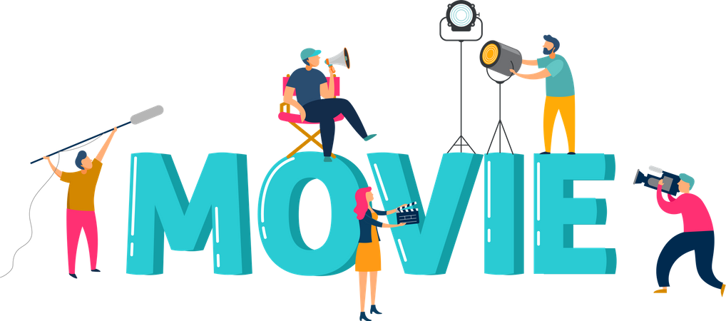 Movie creation  Illustration