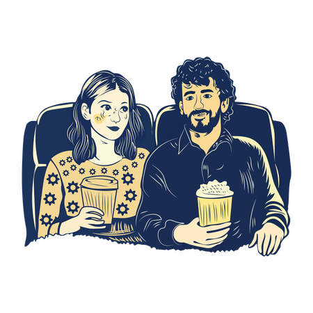 Movie date  Illustration