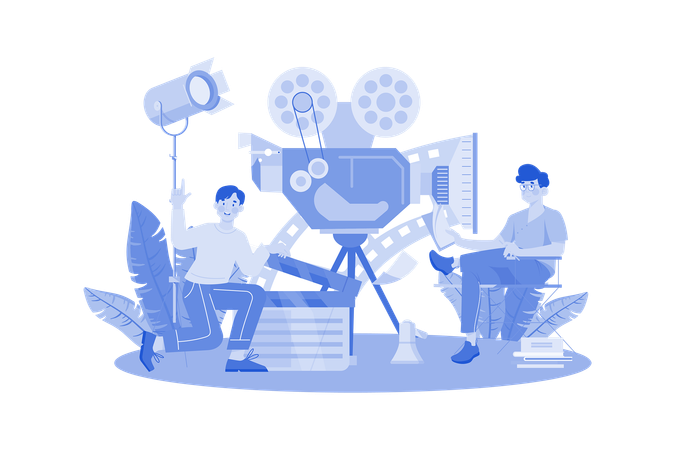 Movie director  Illustration