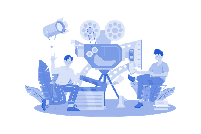 Movie director  Illustration