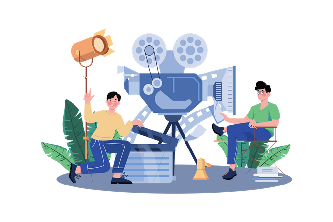 Movie director  Illustration